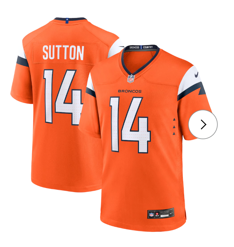 Courtland Sutton Denver Broncos NK Mile High Collection Game Jersey - Orange