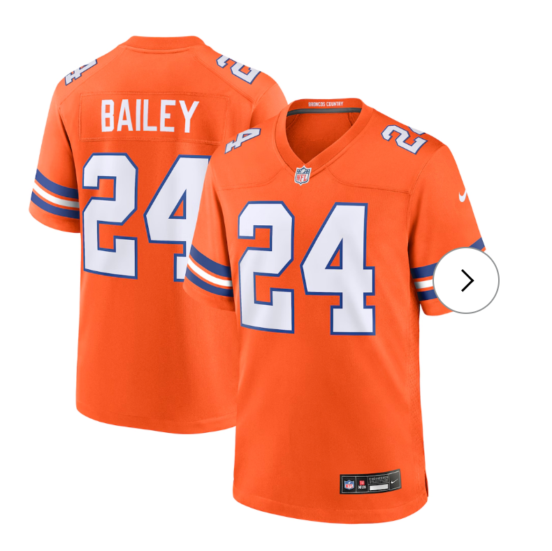 Champ Bailey Denver Broncos NK Retired Player Alternate Game Jersey - Orange