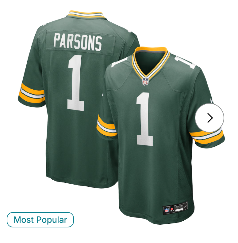 Micah Parsons Green Bay Packers NK Game Player Jersey - Green