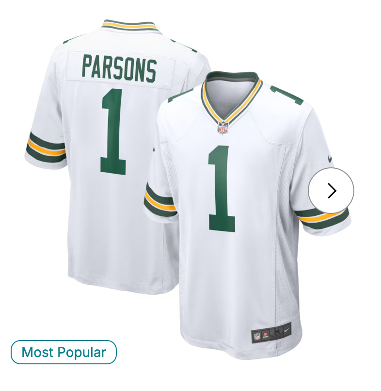 Micah Parsons Green Bay Packers NK Game Player Jersey - White