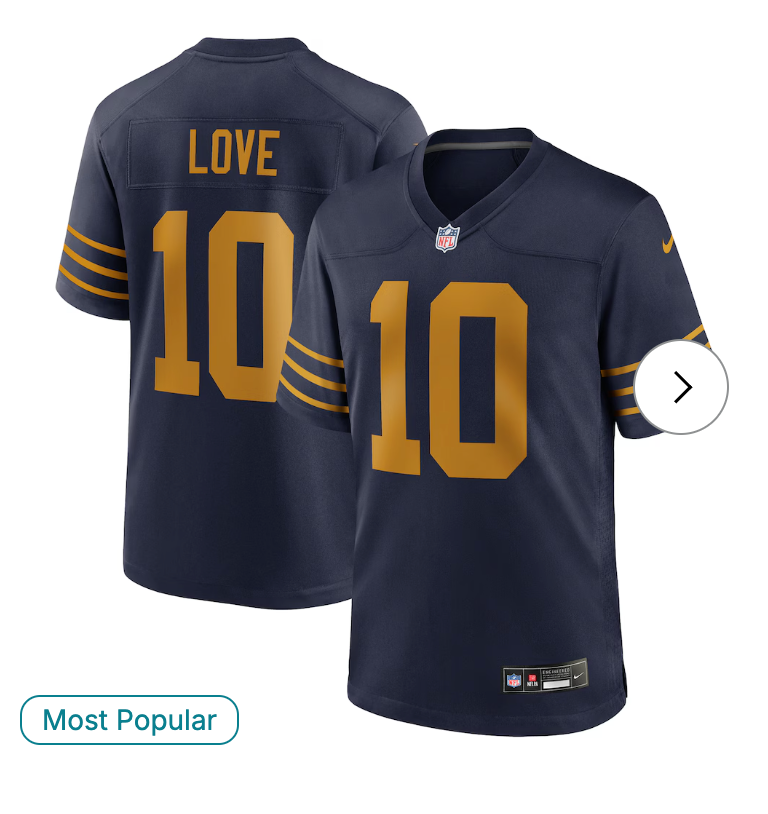 Jordan Love Green Bay Packers NK The 1923 Classic Game Jersey - Navy