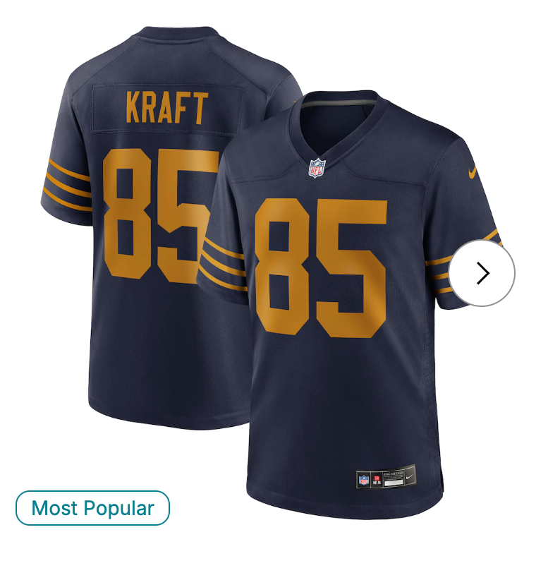 Tucker Kraft Green Bay Packers NK Alternate Game Jersey - Navy