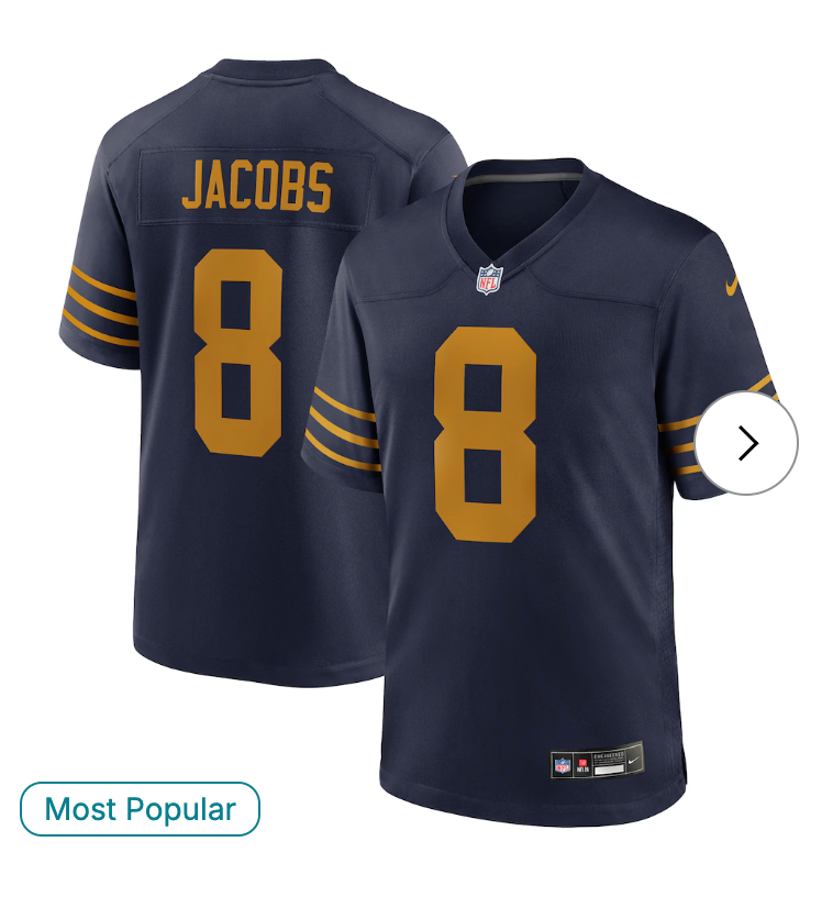 Josh Jacobs Green Bay Packers NK The 1923 Classic Game Jersey - Navy