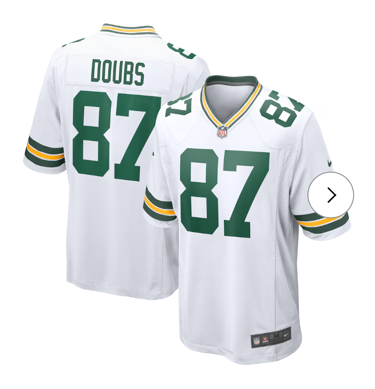 Romeo Doubs Green Bay Packers Nike Game Player Jersey - White