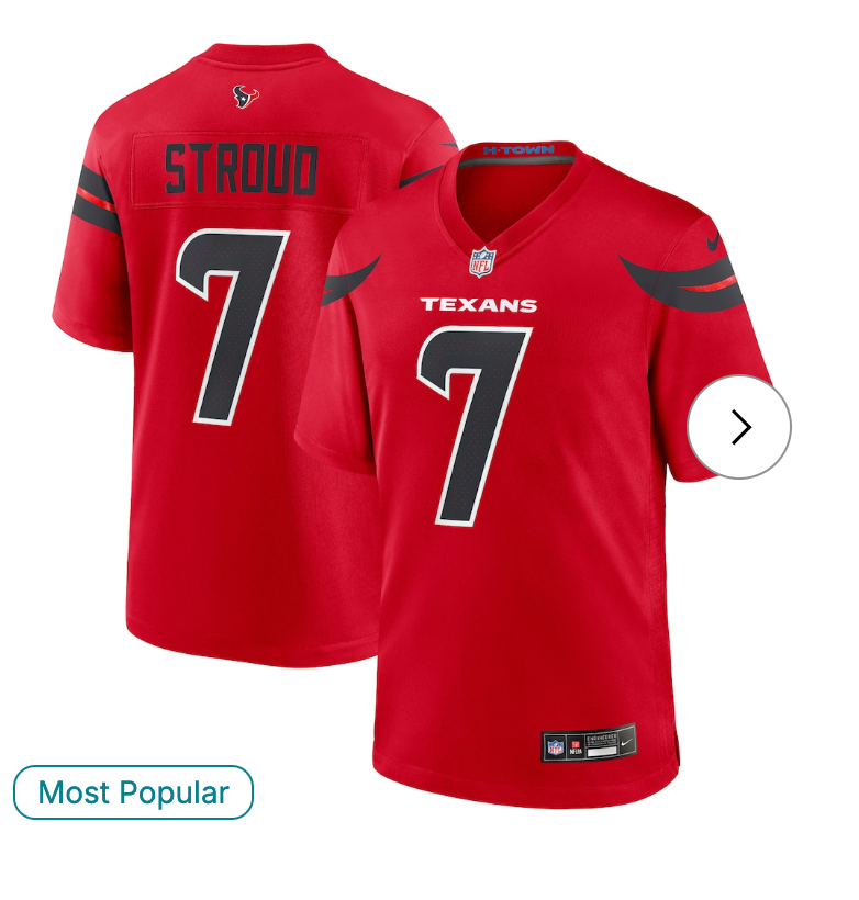 C.J. Stroud Houston Texans Nike Alternate Game Jersey - Red