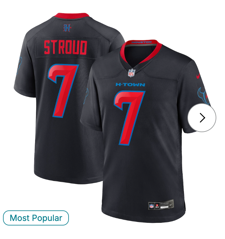 C.J. Stroud Houston Texans Nike 2nd Alternate Game Jersey - Navy