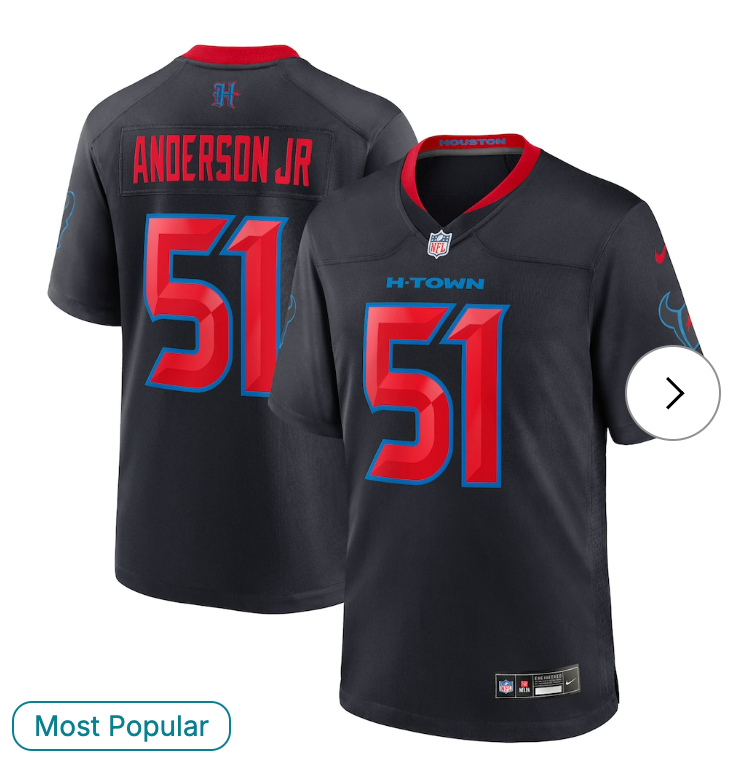 Will Anderson Jr. Houston Texans Nike Alternate Game Jersey - Navy