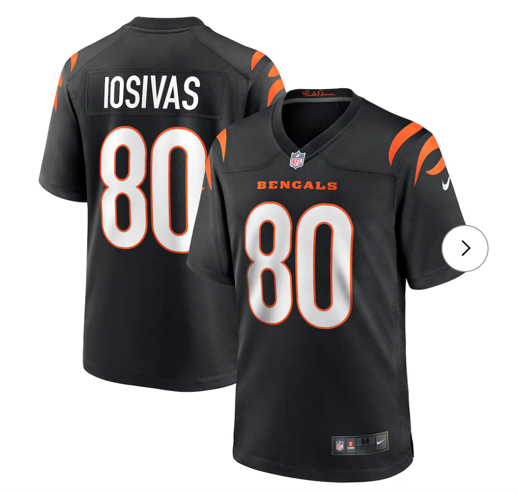 Andrei Iosivas Cincinnati Bengals NK Team Game Jersey - Black
