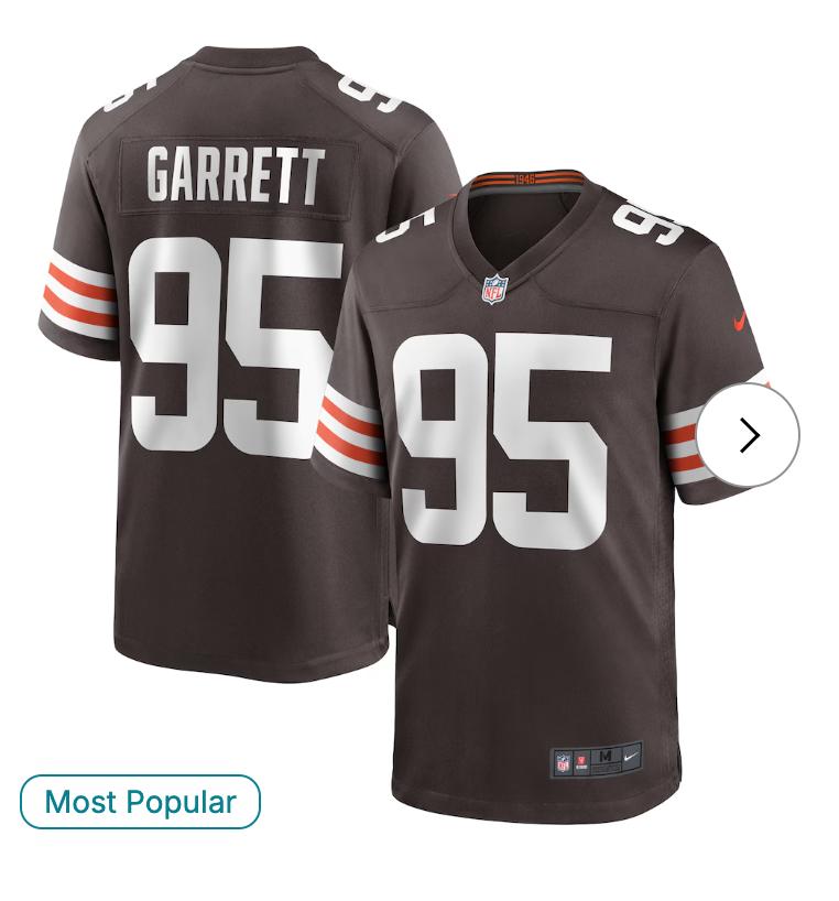 Myles Garrett Cleveland Browns NK Player Game Jersey - Brown