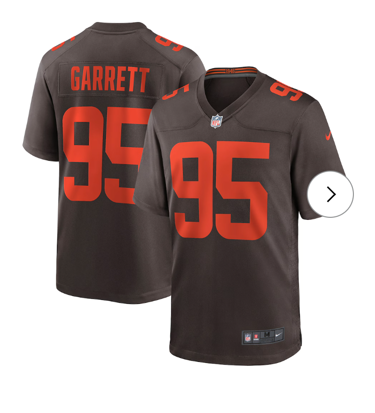 Myles Garrett Cleveland Browns NK Alpha Dawg Game Jersey - Brown