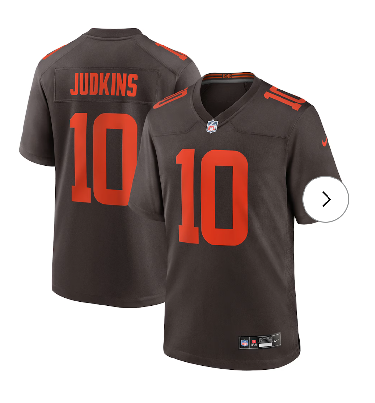 Quinshon Judkins Cleveland Browns NK Alpha Dawg Game Jersey - Brown