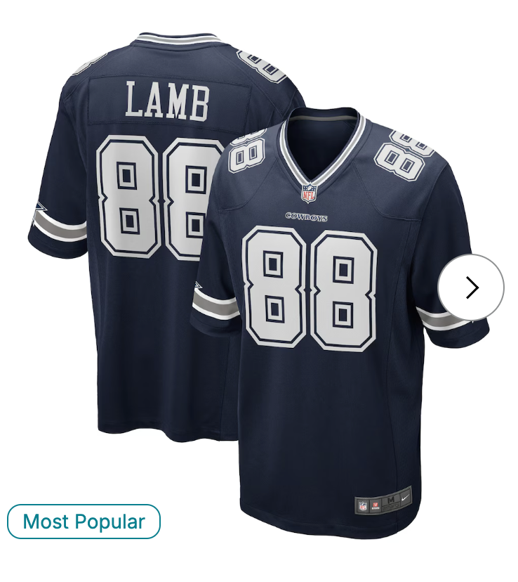 CeeDee Lamb Dallas Cowboys Nike Game Jersey - Navy