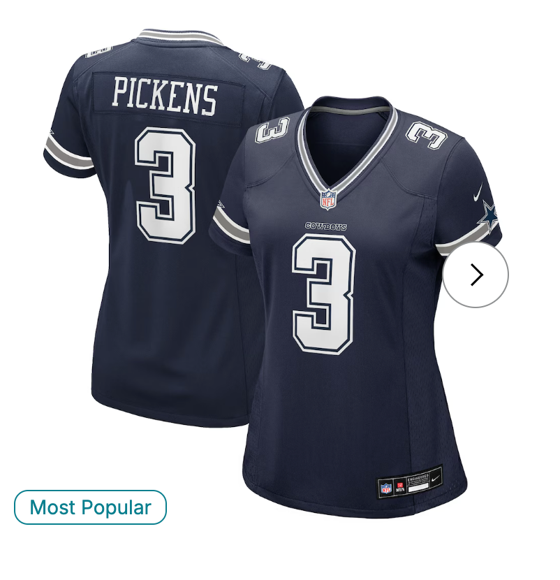George Pickens Dallas Cowboys NK Women's Game Jersey - Navy