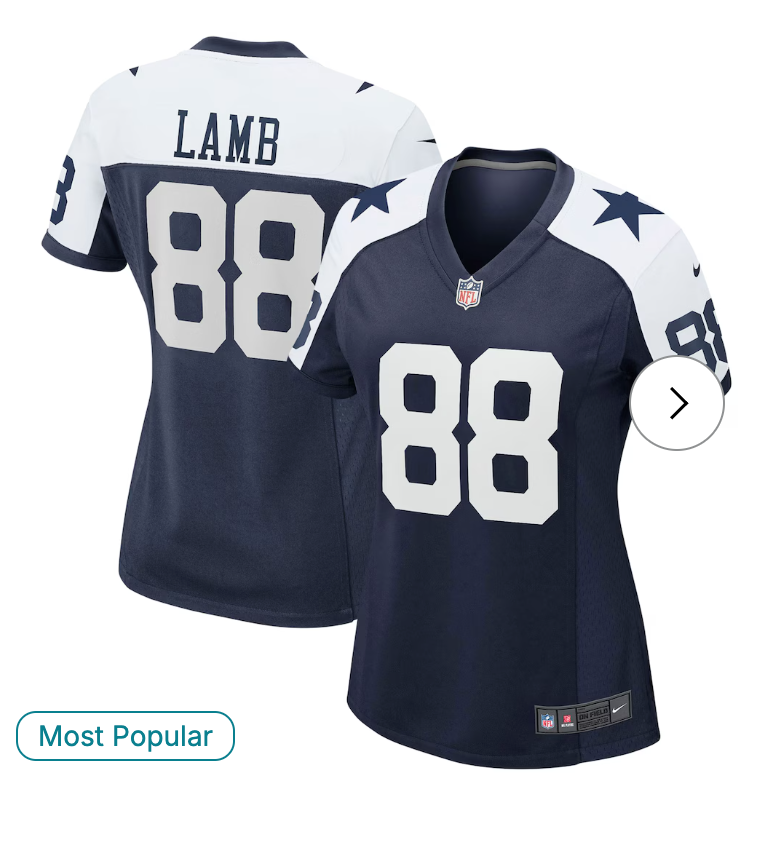 CeeDee Lamb Dallas Cowboys NK Women's Alternate Game Team Jersey - Navy