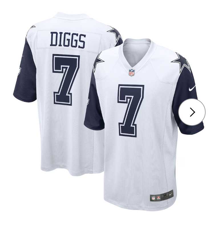 Trevon Diggs Dallas Cowboys NK Alternate Game Team Jersey - White