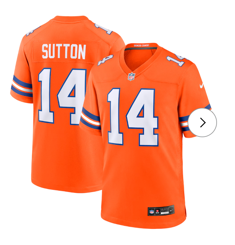 Courtland Sutton Denver Broncos NK Alternate Game Jersey - Orange