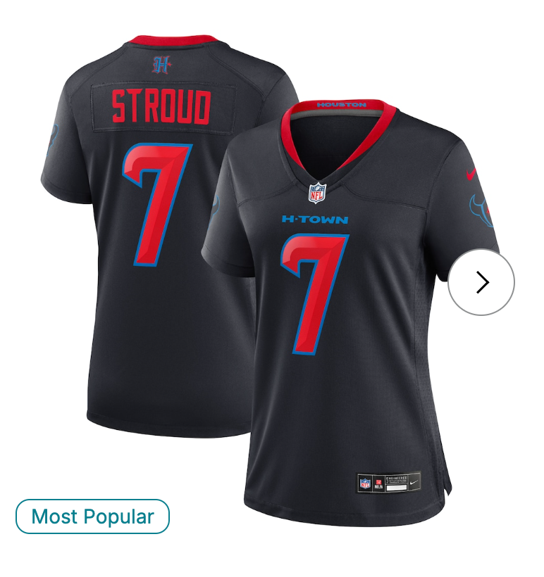 C.J. Stroud Houston Texans Nike Women's Alternate Game Jersey - Navy
