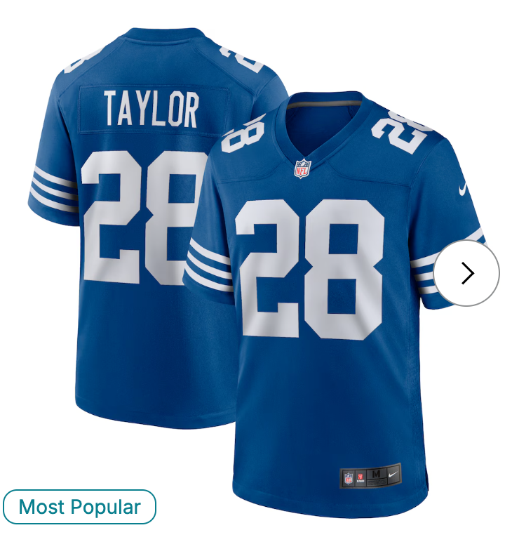 Jonathan Taylor Indianapolis Colts Nike Alternate Game Jersey - Royal
