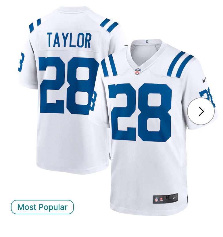 Jonathan Taylor Indianapolis Colts Nike Game Jersey - White