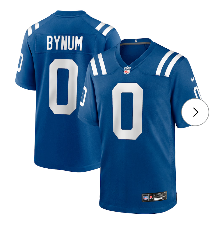 Camryn Bynum Indianapolis Colts Nike Team Game Jersey - Royal