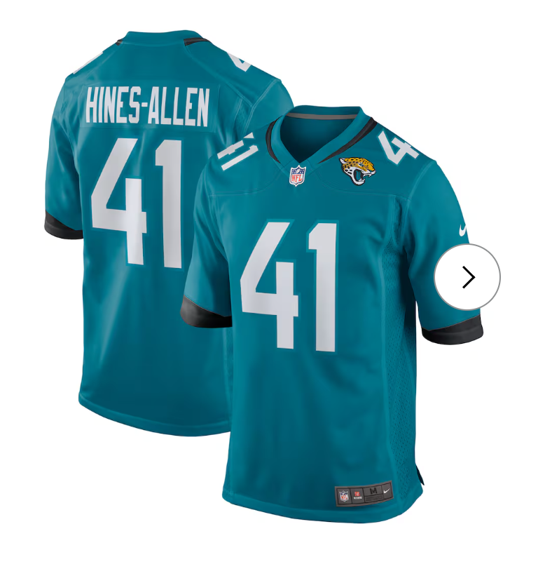 Josh Hines-Allen Jacksonville Jaguars Nike Player Game Jersey - Teal