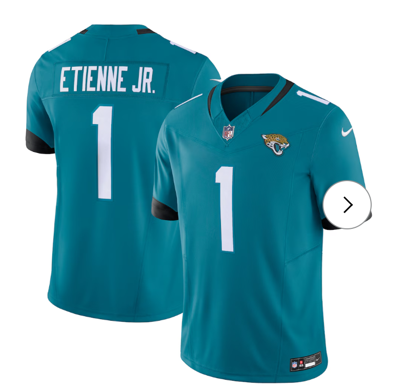 Travis Etienne Jacksonville Jaguars Nike Vapor F.U.S.E. Limited Jersey - Teal