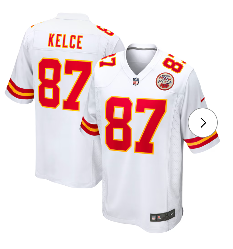 Travis Kelce Kansas City Chiefs Nike Player Game Jersey - White