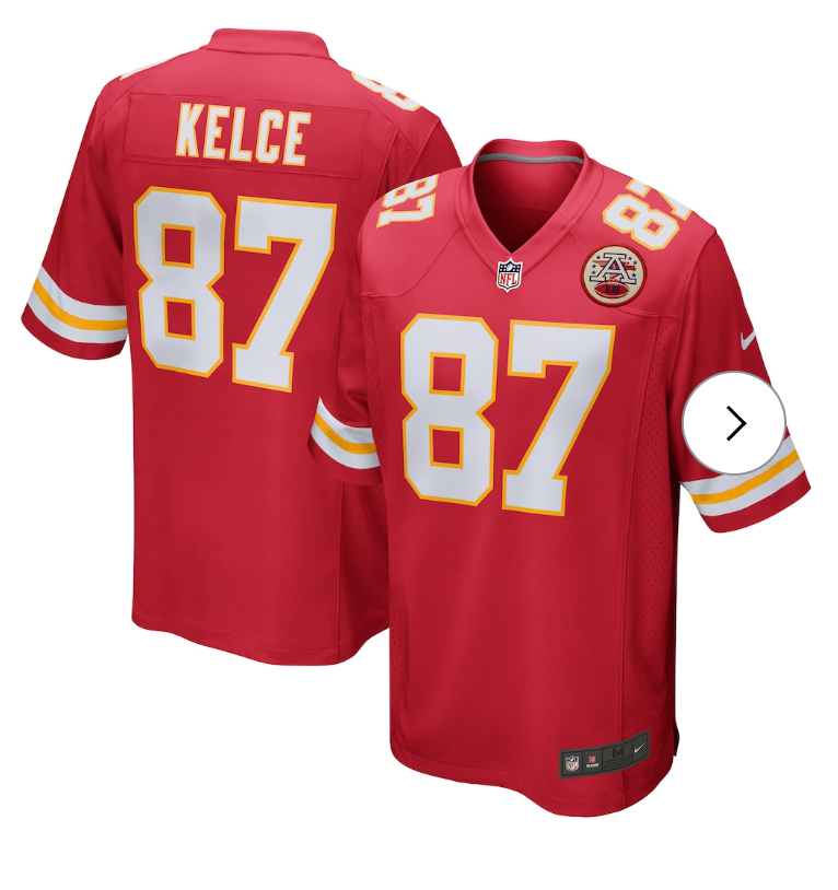 Travis Kelce Kansas City Chiefs Nike Game Jersey - Red
