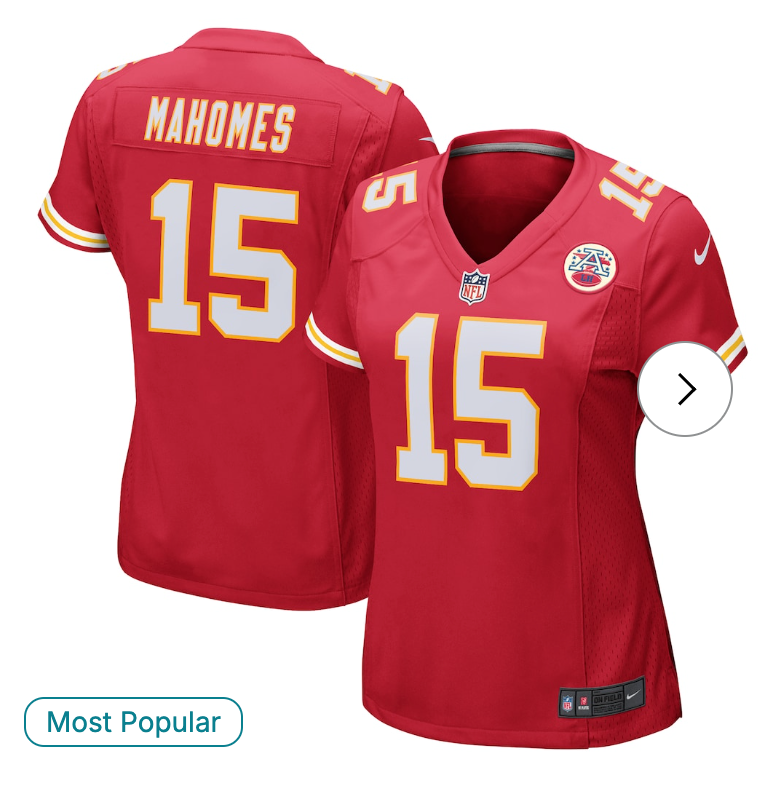 Patrick Mahomes Kansas City Chiefs Nike Women's Game Jersey - Red