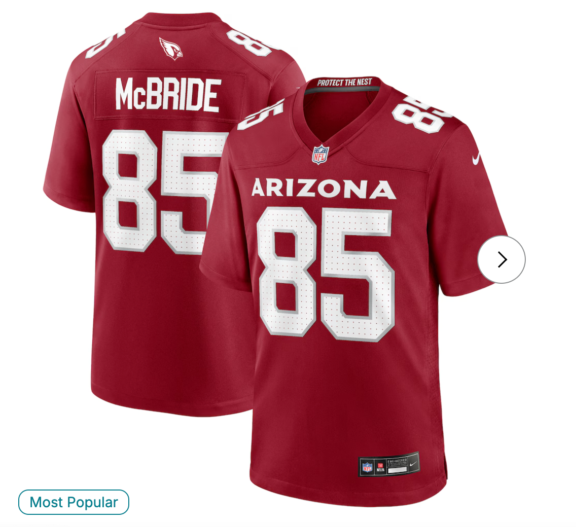 Trey McBride Arizona Cardinals NK Game Jersey - Cardinal