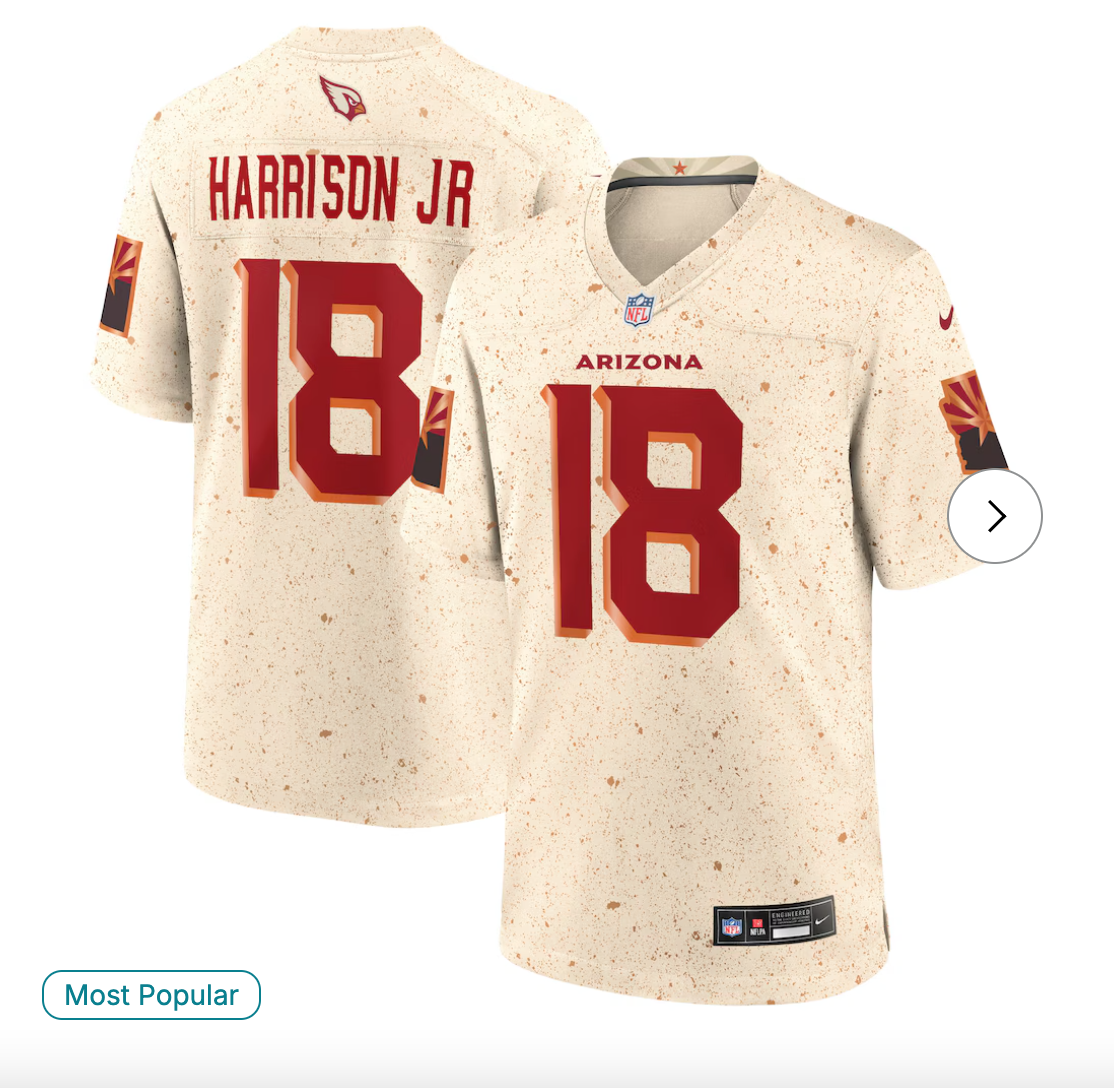 Marvin Harrison Jr. Arizona Cardinals NK Player Game Jersey - Cardinal (Copy)