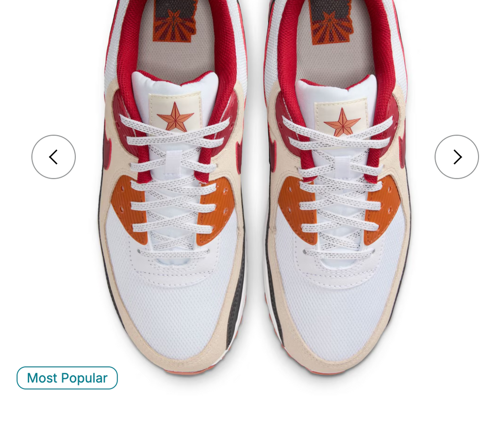 Arizona Cardinals NK Unisex 2025 Rivalries Collection Air Max 90 Shoes - White