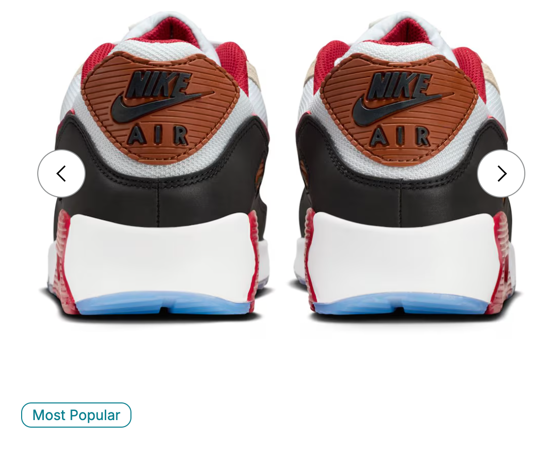 Arizona Cardinals NK Unisex 2025 Rivalries Collection Air Max 90 Shoes - White