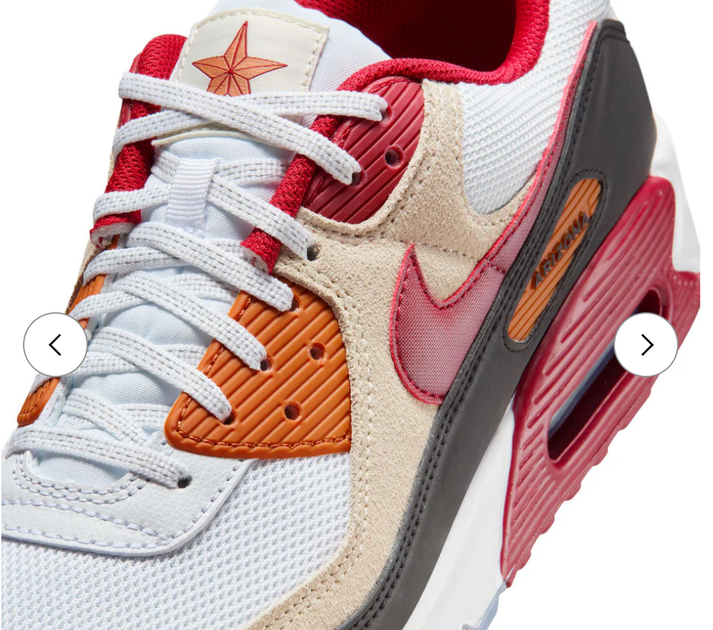 Arizona Cardinals NK Unisex 2025 Rivalries Collection Air Max 90 Shoes - White