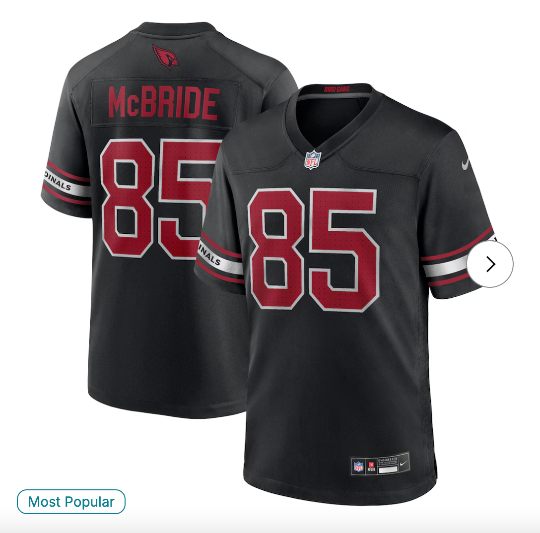 Trey McBride Arizona Cardinals NK Alternate Game Jersey - Black