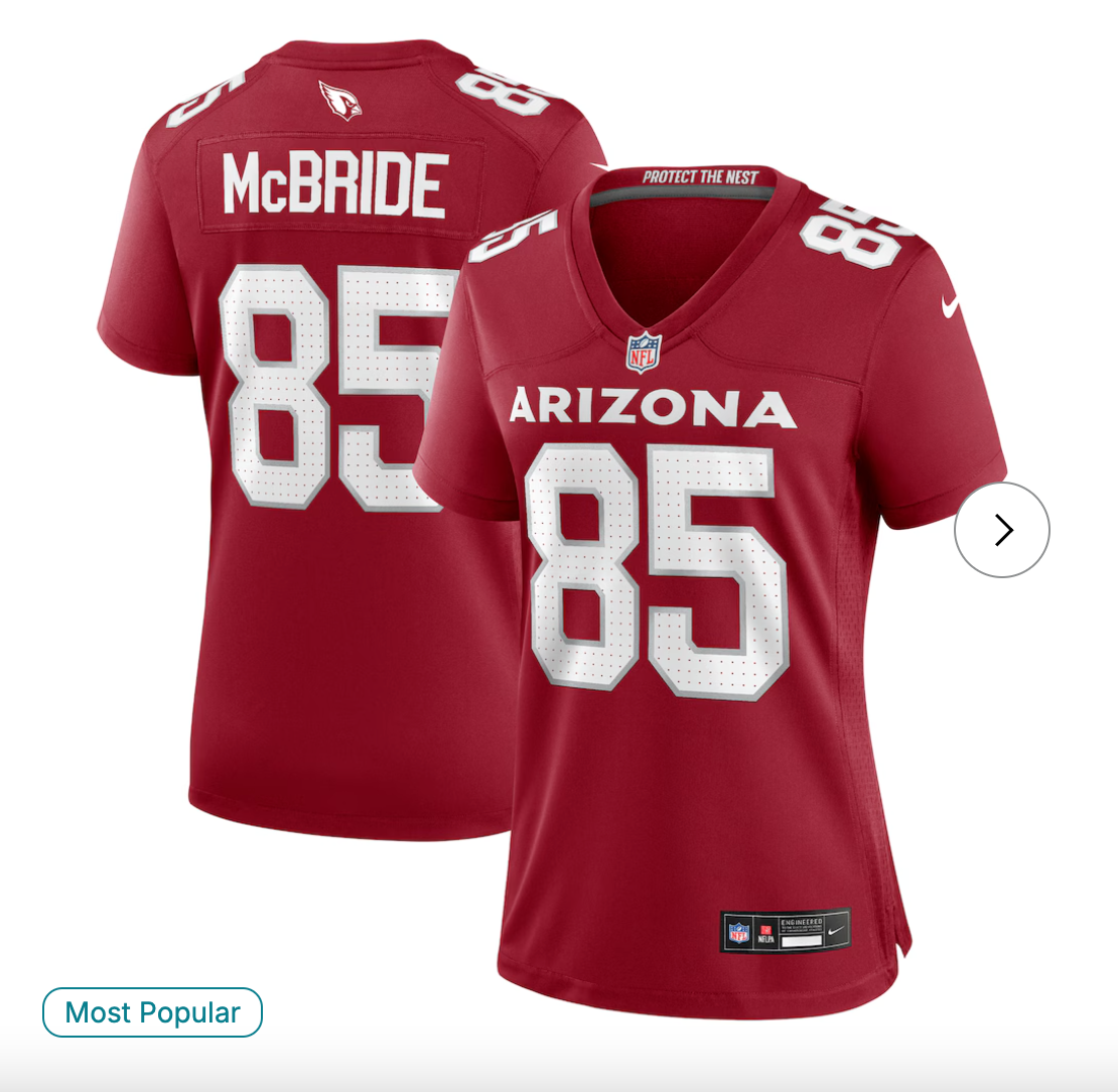 Trey McBride Arizona Cardinals NK Women's Game Jersey - Cardinal