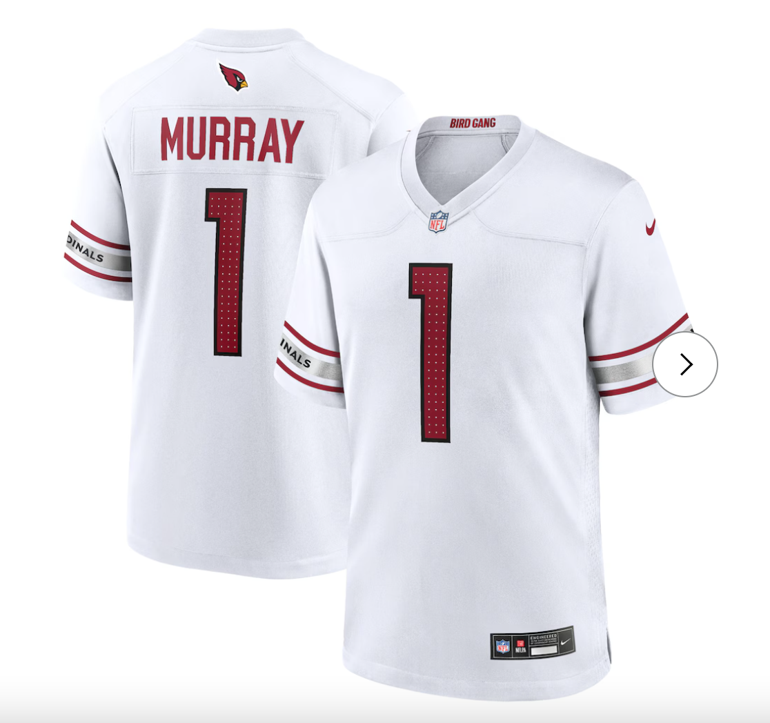 Kyler Murray Arizona Cardinals NK Game Player Jersey - White