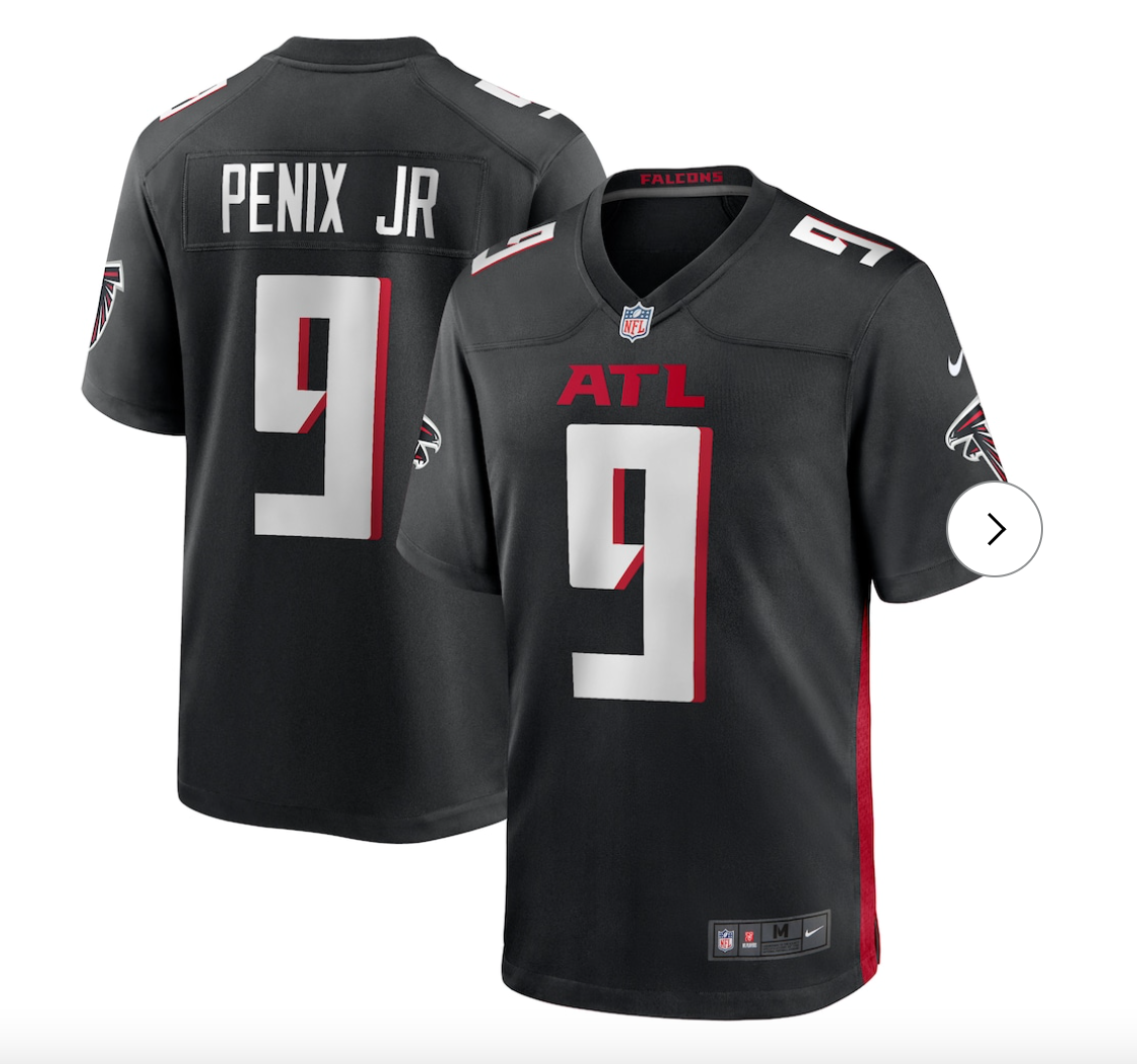 Michael Penix Jr. Atlanta Falcons NK Player Game Jersey - Black