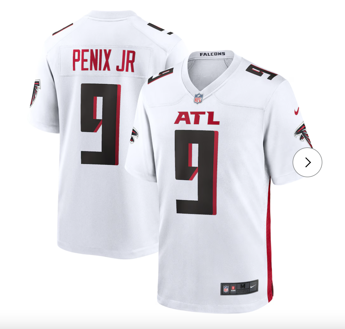 Michael Penix Jr. Atlanta Falcons NK Player Game Jersey - White
