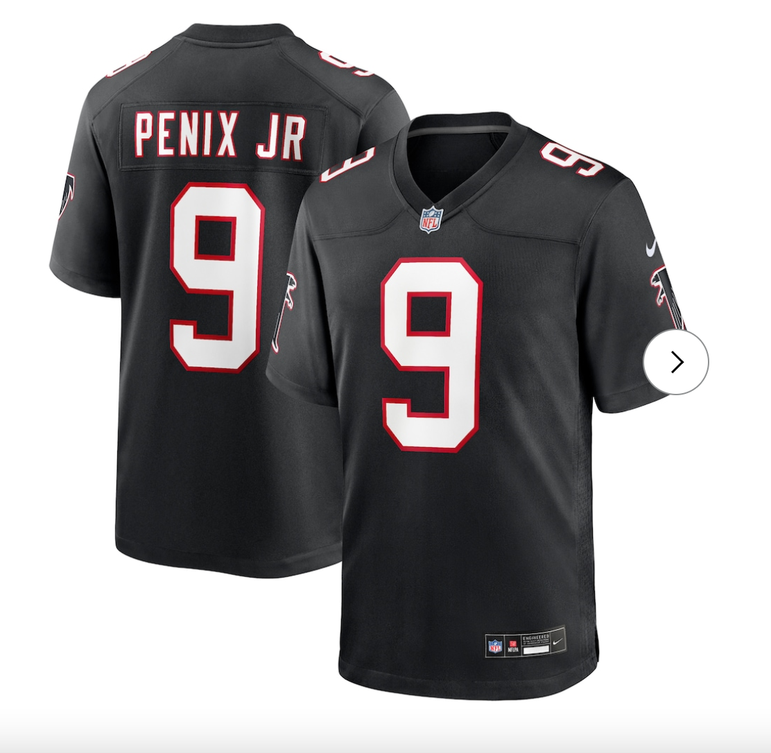 Michael Penix Jr. Atlanta Falcons Nike Alternate Game Jersey - Black