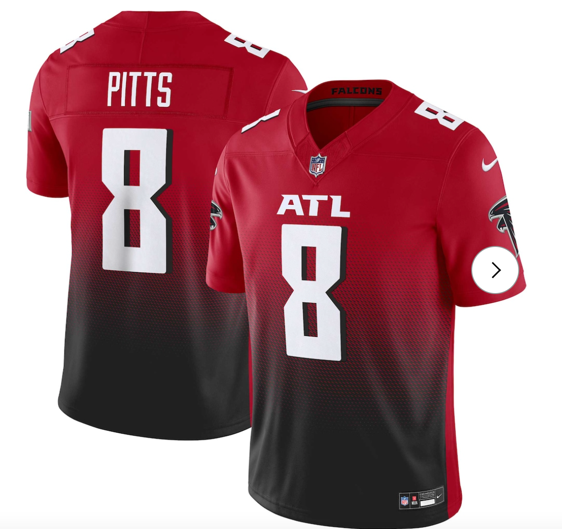 Kyle Pitts Atlanta Falcons Nike Vapor F.U.S.E. Limited Jersey - Red