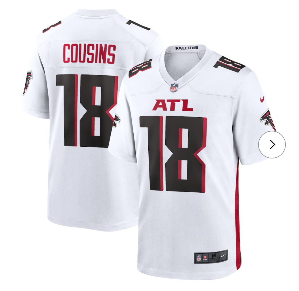 Kirk Cousins Atlanta Falcons NK Game Player Jersey - White