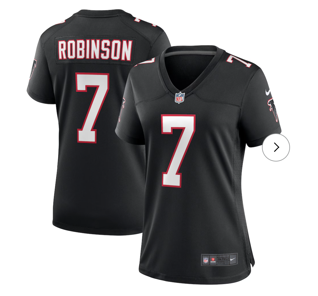 Bijan Robinson Atlanta Falcons NK Women's Alternate Game Jersey - Black