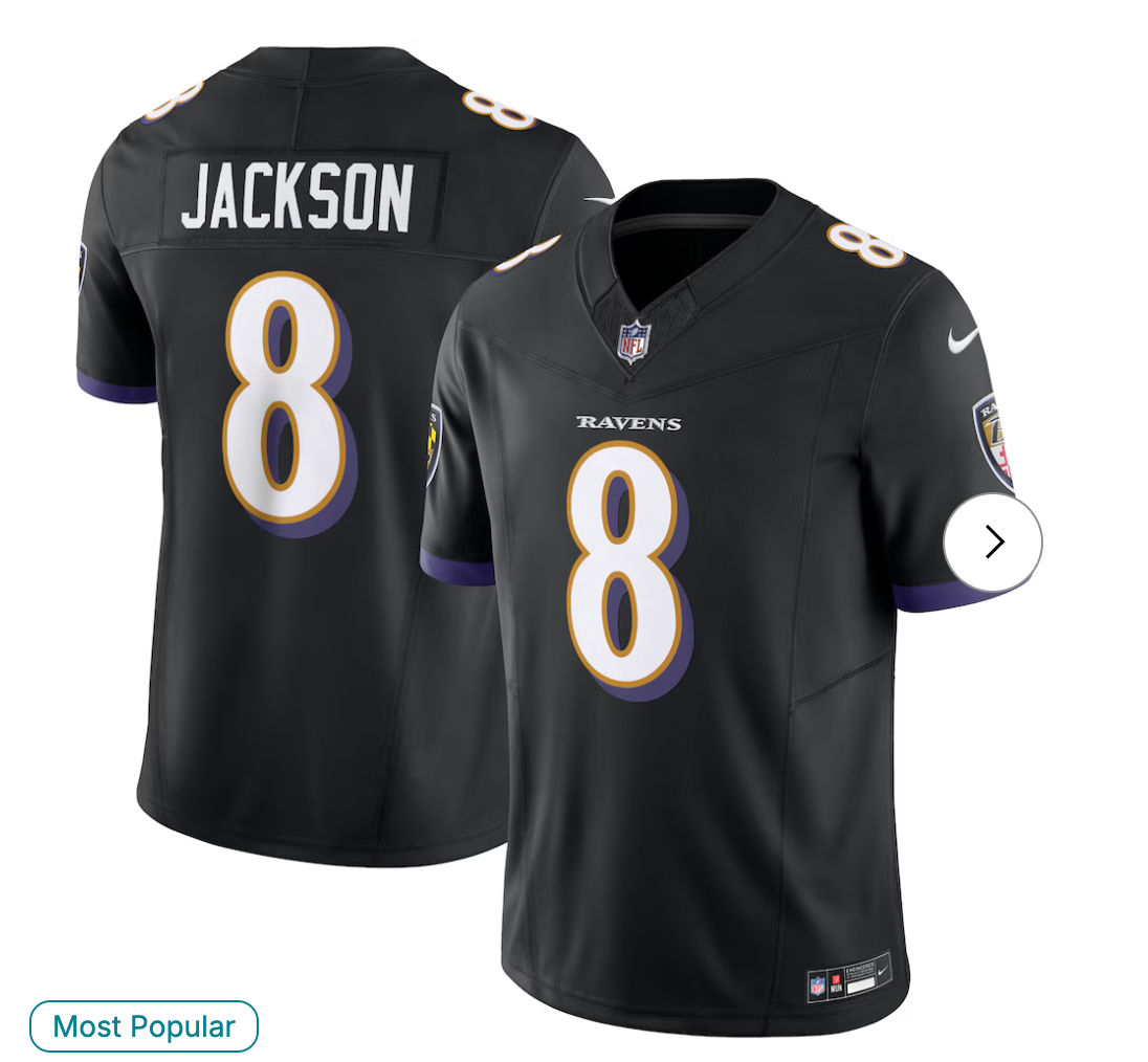 Lamar Jackson Baltimore Ravens Nk Vapor F.U.S.E. Limited Jersey - Black