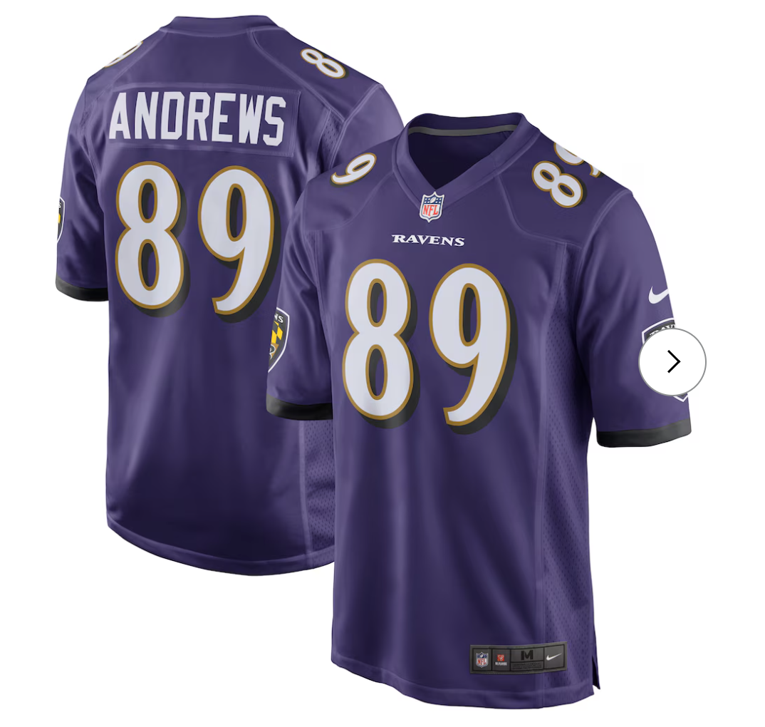 Mark Andrews Baltimore Ravens NK Game Jersey - Purple