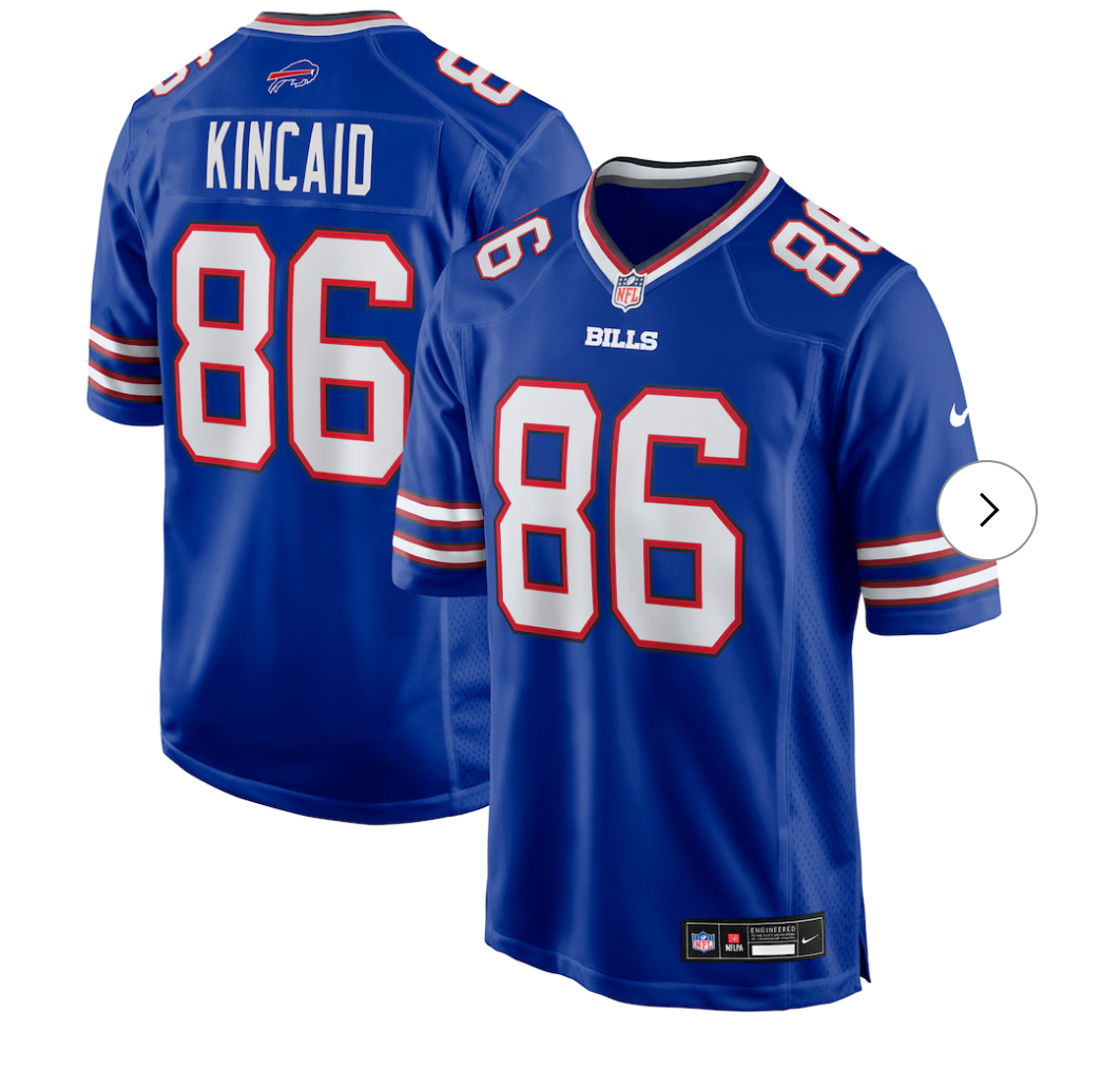 Dalton Kincaid Buffalo Bills NK Game Jersey - Royal