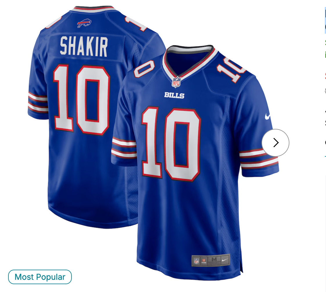 Khalil Shakir Buffalo Bills NK Game Jersey - Royal