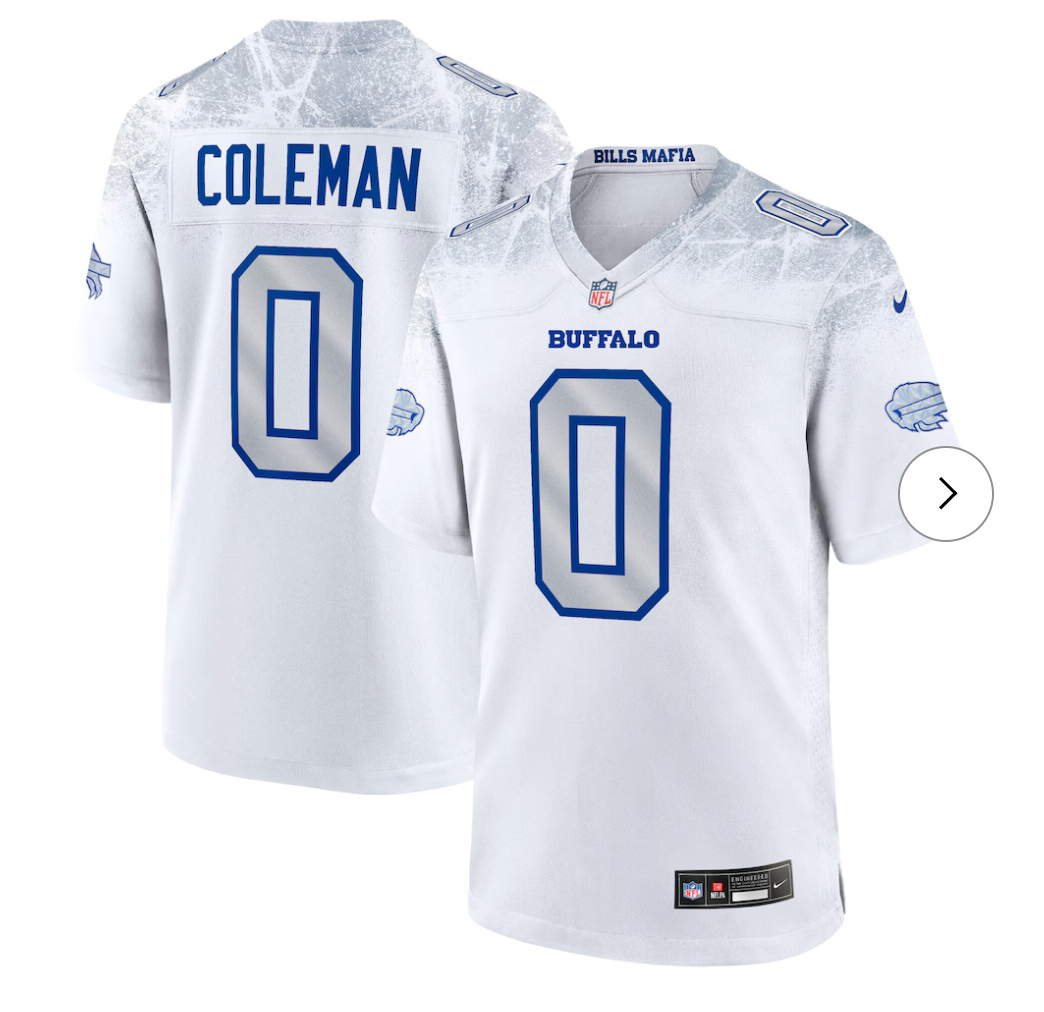 Keon Coleman Buffalo Bills NK 2025 Rivalries Collection Game Jersey - White