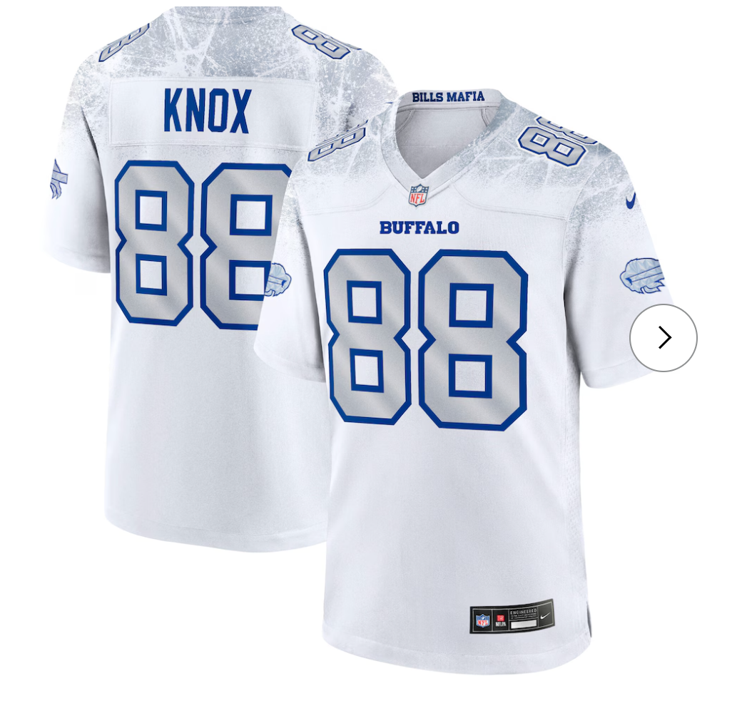 Dawson Knox Buffalo Bills NK 2025 Rivalries Collection Game Jersey - White