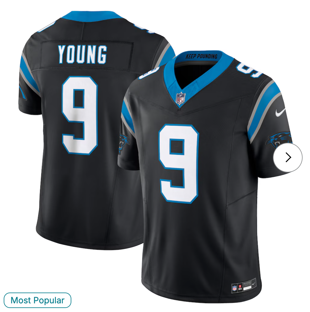 Bryce Young Carolina Panthers NK Vapor F.U.S.E. Limited Jersey - Black